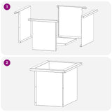 Garden Planter with LED Antracite 30 x 40 x 30 cm Steel - Extra Image