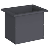 Garden Planter with LED Antracite 30 x 40 x 30 cm Steel - Top-Down View