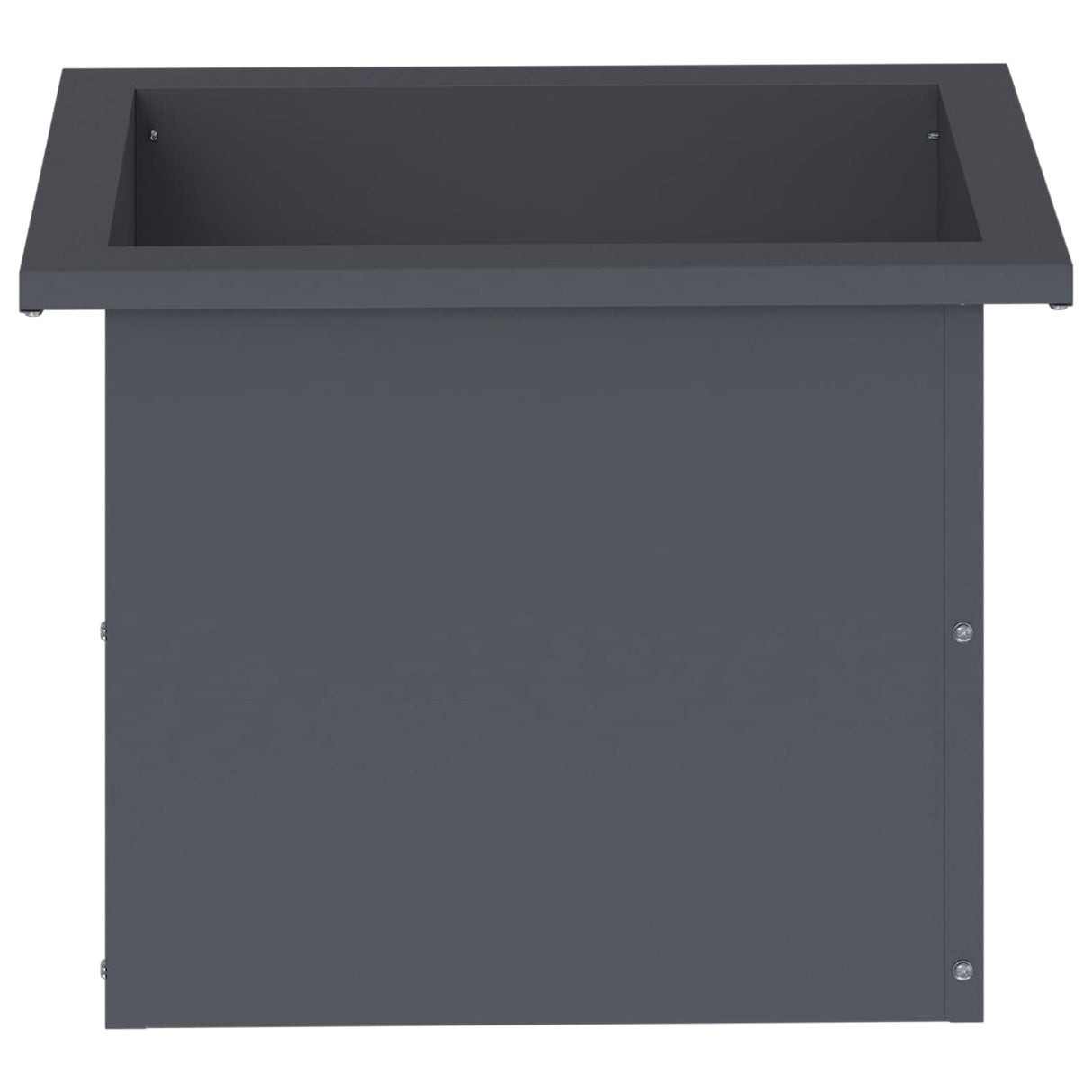 Garden Planter with LED Antracite 30 x 40 x 30 cm Steel