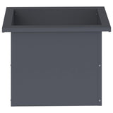 Garden Planter with LED Antracite 30 x 40 x 30 cm Steel