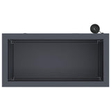 Garden Planter with LED Antracite 30 x 60 x 30 cm Steel - Close-Up Angle