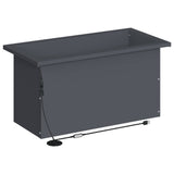 Garden Planter with LED 2 pcs Antracite 30 x 60 x 30 cm Steel - 45-Degree Angle