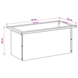 Garden Planter with LED 2 pcs Antracite 30 x 60 x 30 cm Steel - Extra Image
