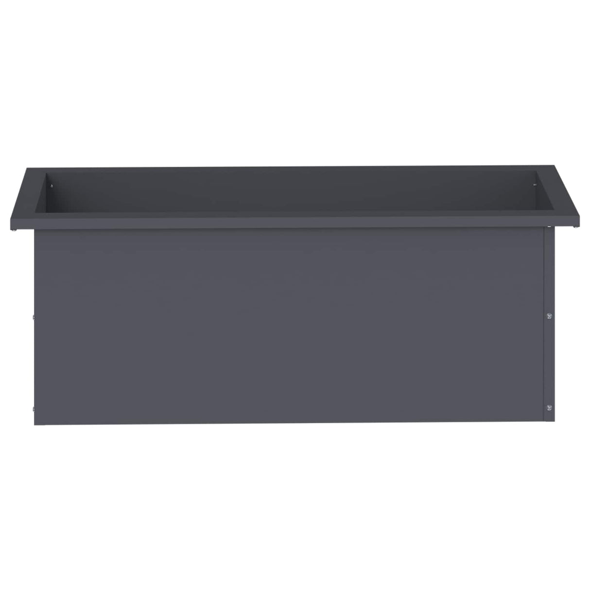 Garden Planter with LED Antracite 30 x 80 x 30 cm Steel