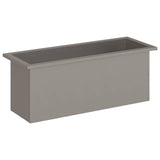 Garden Planter with LED Rusty 30 x 80 x 30 cm Weathering Steel - Top-Down View