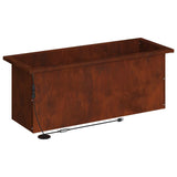 Garden Planter with LED Rusty 30 x 80 x 30 cm Weathering Steel - Close-Up Angle