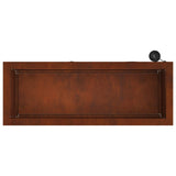 Garden Planter with LED Rusty 30 x 80 x 30 cm Weathering Steel
