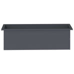 Garden Planter with LED 2 pcs Antracite 30 x 100 x 30 cm Steel