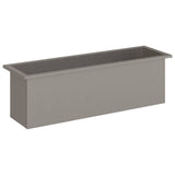 Garden Planter with LED Rusty 30 x 100 x 30 cm Weathering Steel