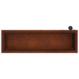 Garden Planter with LED 2 pcs Rusty 30 x 100 x 30 cm
