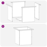 Garden Planter with LED 2 pcs Rusty 40 x 40 x 40 cm - Extra Image