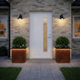 Garden Planter with LED 2 pcs Rusty 40 x 40 x 40 cm