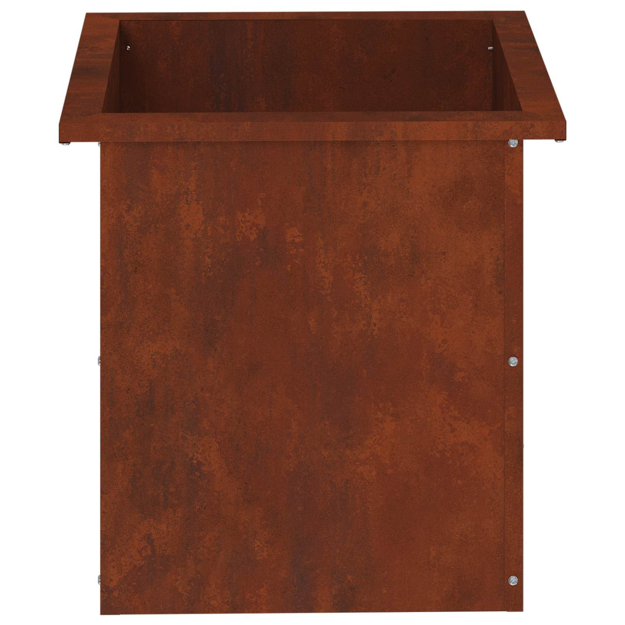 Garden Planter with LED 2 pcs Rusty 40 x 40 x 40 cm