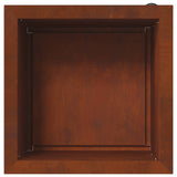 Garden Planter with LED 2 pcs Rusty 40 x 40 x 40 cm - Rear View