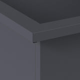 Garden Planter with LED Antracite 40 x 60 x 40 cm Steel - Low Angle