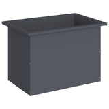 Garden Planter with LED Antracite 40 x 60 x 40 cm Steel - Top-Down View