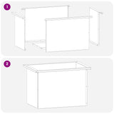 Garden Planter with LED 2 pcs Antracite 40 x 60 x 40 cm Steel