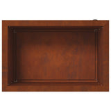 Garden Planter with LED Rusty 40 x 60 x 40 cm Weathering Steel - Low Angle