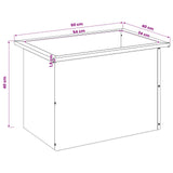 Garden Planter with LED 2 pcs Rusty 40 x 60 x 40 cm - Extra Image