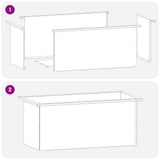 Garden Planter with LED Antracite 40 x 80 x 40 cm Steel - Extra Image