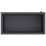Garden Planter with LED Antracite 40 x 80 x 40 cm Steel