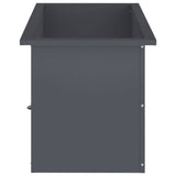 Garden Planter with LED 2 pcs Antracite 40 x 80 x 40 cm Steel