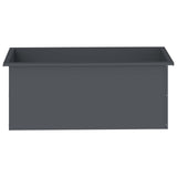 Garden Planter with LED 2 pcs Antracite 40 x 100 x 40 cm Steel