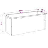 Garden Planter with LED 2 pcs Antracite 40 x 100 x 40 cm Steel - Extra Image