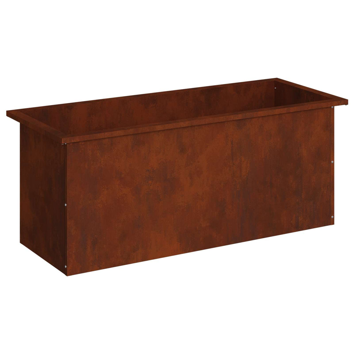 Garden Planter with LED Rusty 40 x 100 x 40 cm Weathering Steel
