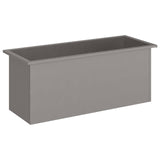 Garden Planter with LED Rusty 40 x 100 x 40 cm Weathering Steel
