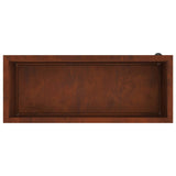 Garden Planter with LED 2 pcs Rusty 40 x 100 x 40 cm