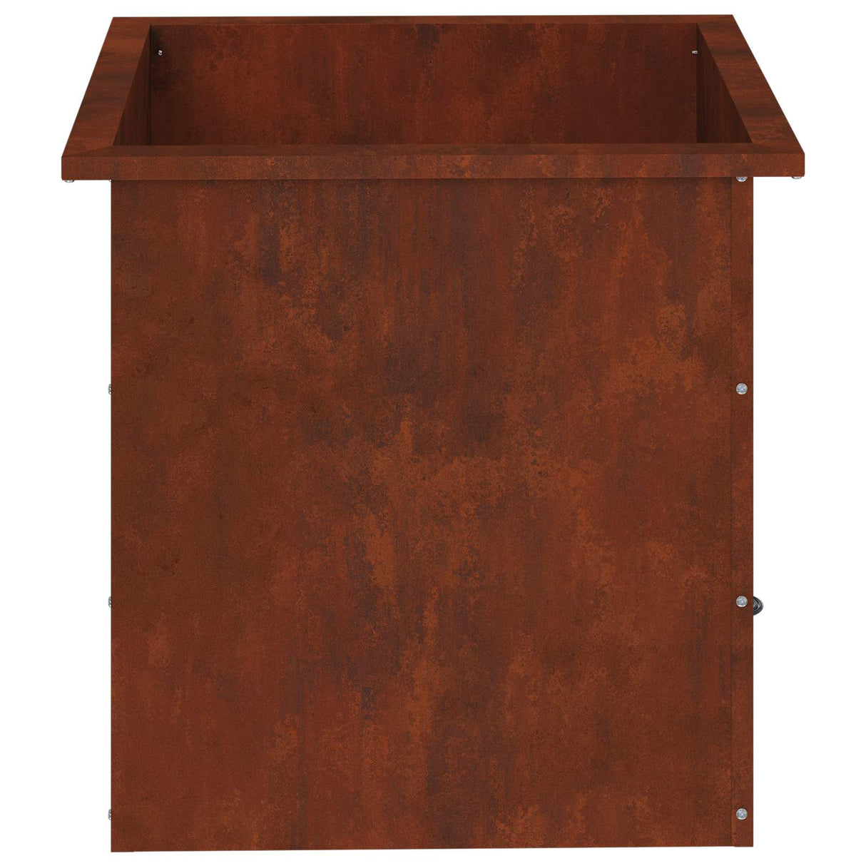 Garden Planter with LED 2 pcs Rusty 50 x 50 x 48 cm