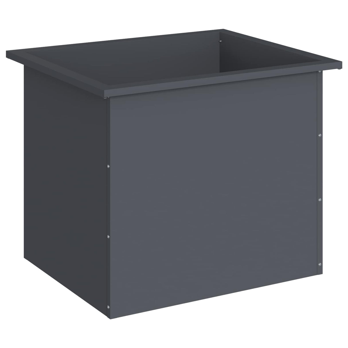 Garden Planter with LED Antracite 50 x 60 x 48 cm Steel