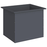 Garden Planter with LED Antracite 50 x 60 x 48 cm Steel