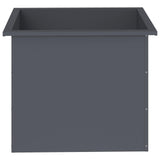 Garden Planter with LED Antracite 50 x 60 x 48 cm Steel