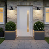 Garden Planter with LED 2 pcs Antracite 50 x 60 x 48 cm Steel - Side View