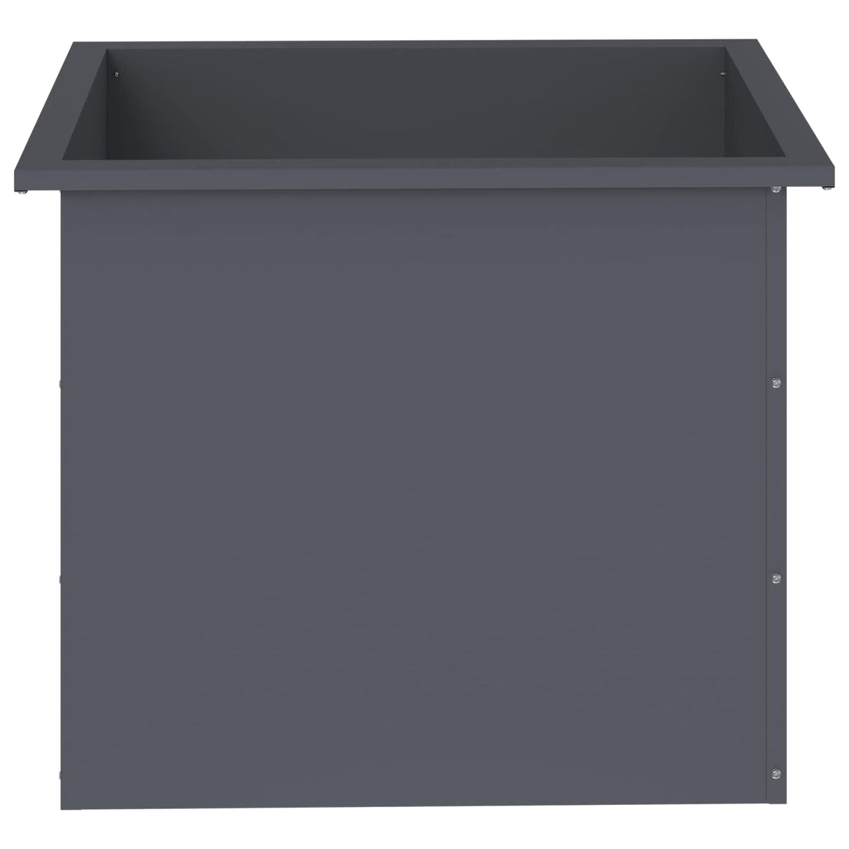 Garden Planter with LED 2 pcs Antracite 50 x 60 x 48 cm Steel