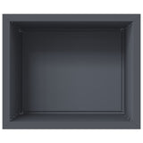 Garden Planter with LED 2 pcs Antracite 50 x 60 x 48 cm Steel