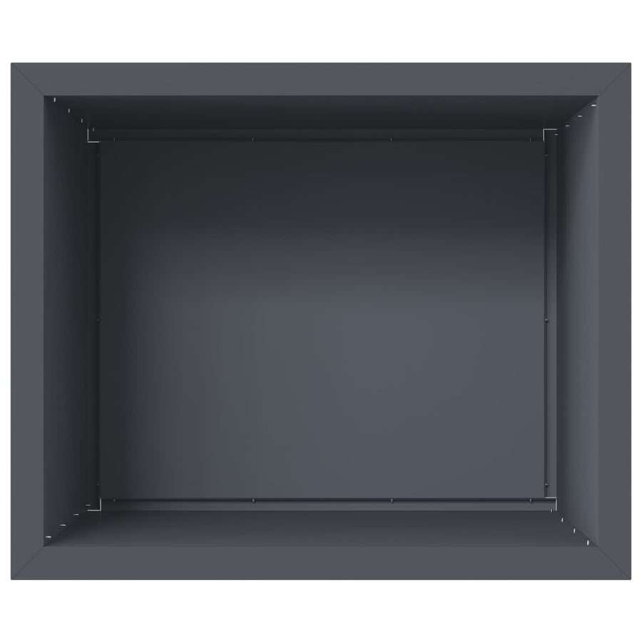Garden Planter with LED 2 pcs Antracite 50 x 60 x 48 cm Steel