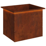 Garden Planter with LED Rusty 50 x 60 x 48 cm Weathering Steel
