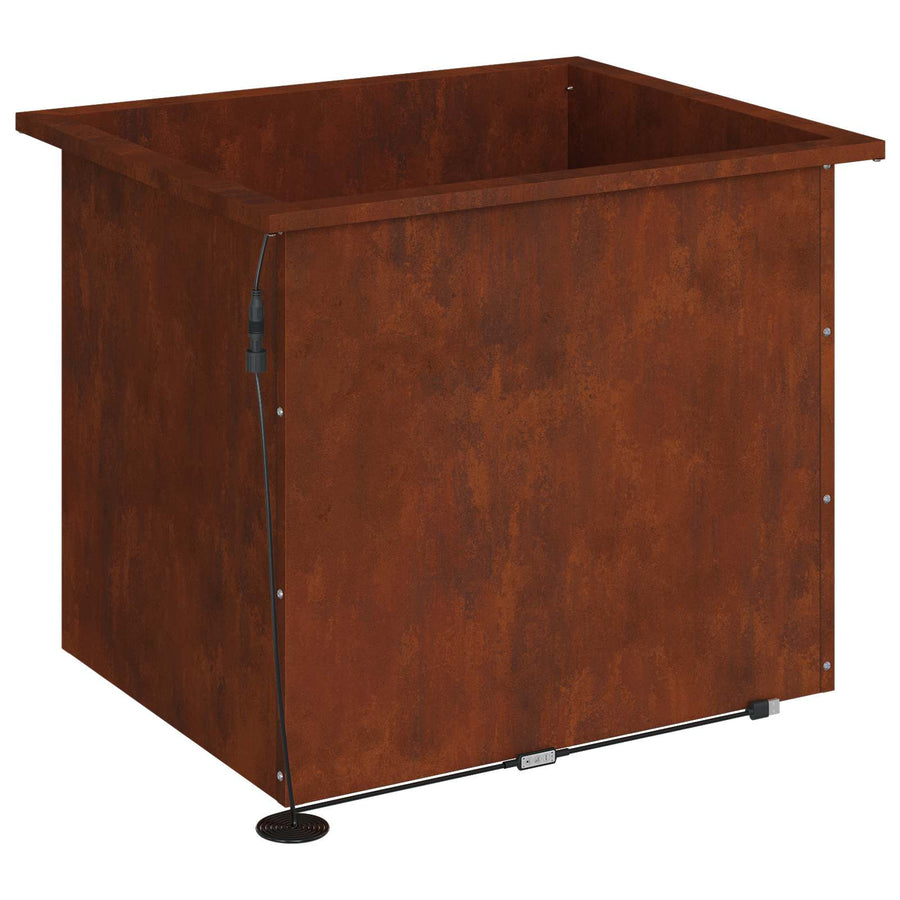 Garden Planter with LED Rusty 50 x 60 x 48 cm Weathering Steel