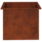 Garden Planter with LED Rusty 50 x 60 x 48 cm Weathering Steel