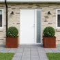 Garden Planter with LED 2 pcs Rusty 50 x 60 x 48 cm