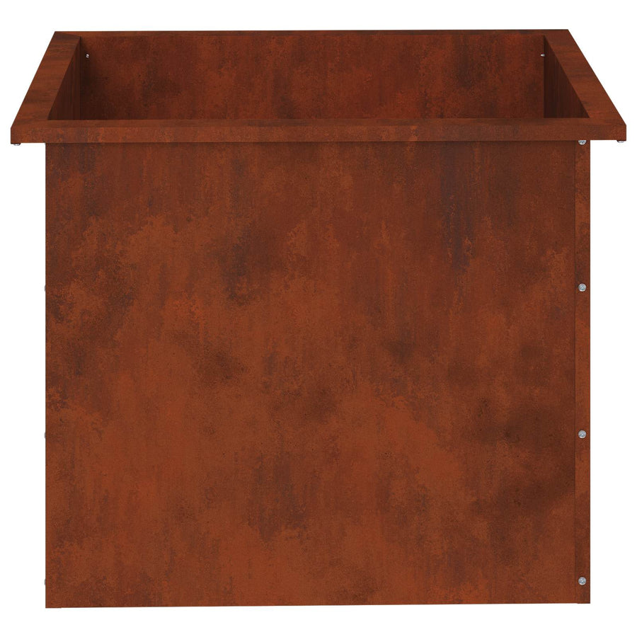 Garden Planter with LED 2 pcs Rusty 50 x 60 x 48 cm