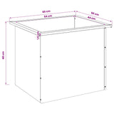 Garden Planter with LED 2 pcs Rusty 50 x 60 x 48 cm