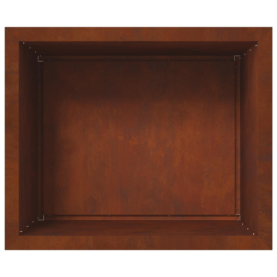 Garden Planter with LED 2 pcs Rusty 50 x 60 x 48 cm