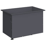 Garden Planter with LED Antracite 50 x 80 x 48 cm Steel