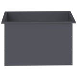 Garden Planter with LED Antracite 50 x 80 x 48 cm Steel