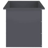 Garden Planter with LED Antracite 50 x 80 x 48 cm Steel