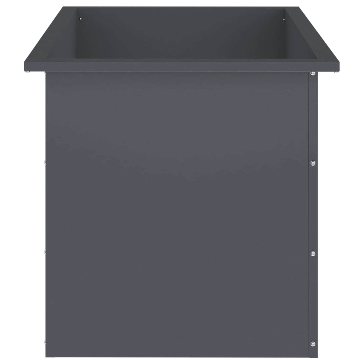 Garden Planter with LED 2 pcs Antracite 50 x 80 x 48 cm Steel